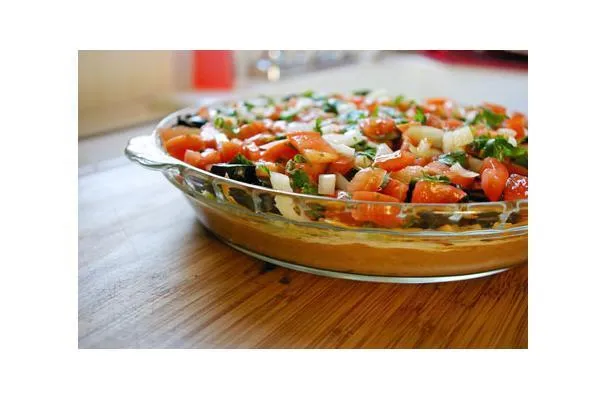 Mexická fazole vrstevnatá pomazánka