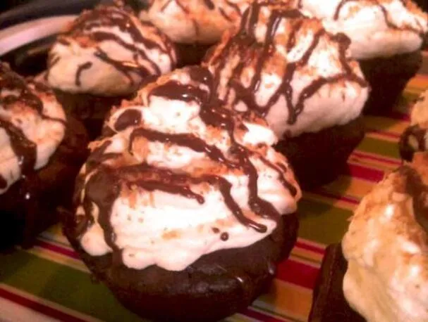 Mocha kokosové Frappuccino cupcakes