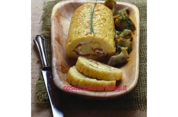 Rotolo di riso ai carciofi