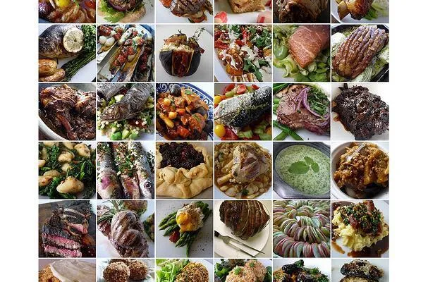 Cizrnový "rybí" pokrm s omáčkou z červené papriky